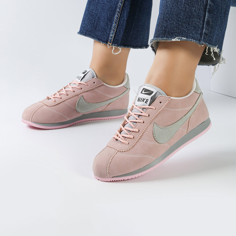 کفش و کتانی زنانه و دخترانه مدل نایک NIKE رنگ صورتی طوسی کد 42170