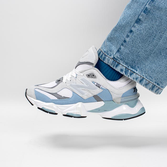 کتونی اسپرت مردانه مدل نیوبالانس 9060 NEW BALANCE رنگ طوسی آبی کد 8935