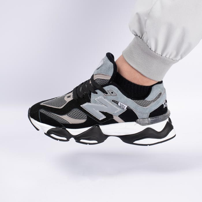 کتونی اسپرت مردانه و زنانه مدل نیوبالانس 9060 NEW BALANCE رنگ مشکی طوسی کد 7930