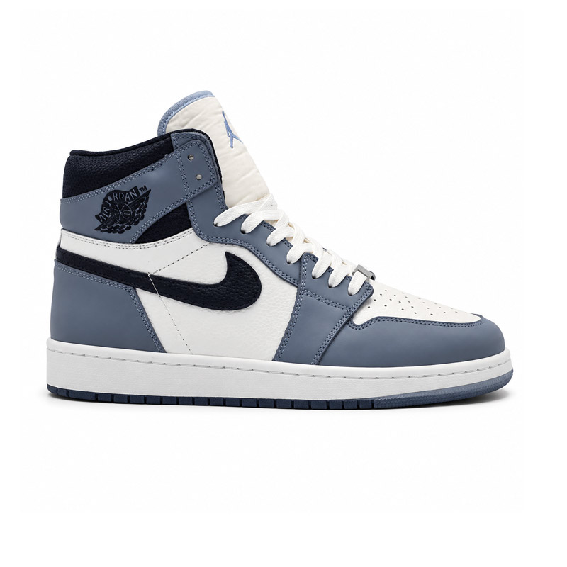 کفش و کتانی مردانه و زنانه ساقدار مدل NIKE JORDAN 1 رنگ آبی مشکی کد 2199
