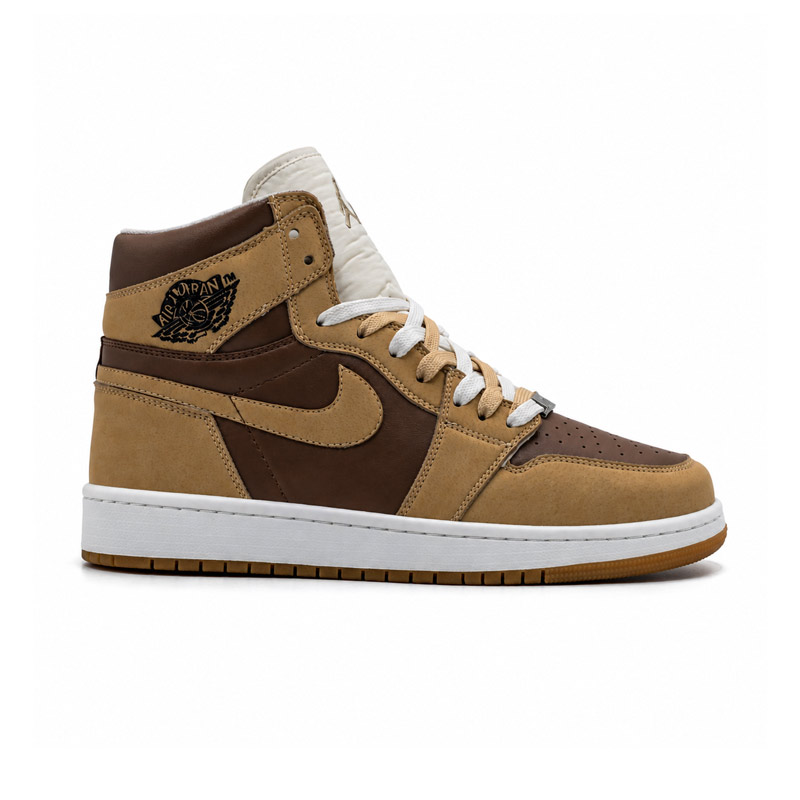 کفش و کتانی مردانه و زنانه ساقدار مدل NIKE JORDAN 1 رنگ موکا قهوه ای کد 2122